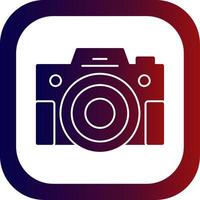 Compact Camera Glyph Gradient Round Corner Icon vector