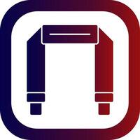 Camera Strap Glyph Gradient Round Corner Icon vector