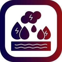 Ocean Energy Glyph Gradient Round Corner Icon vector