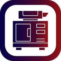 Eco Generator Glyph Gradient Round Corner Icon vector
