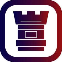 Camera Lens Glyph Gradient Round Corner Icon vector