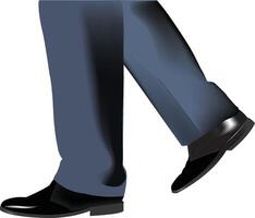 Clip art of a man walking clip art vector