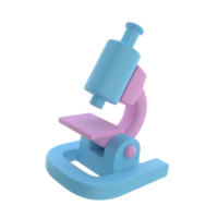 3D Microscope Isolated Icon Illustration png