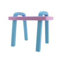 3D Table Isolated Icon Illustration png