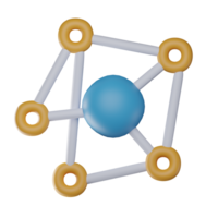 3d algoritmo isolado ícone ilustração png