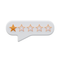 3D Bad Review Isolated Icon Illustration png