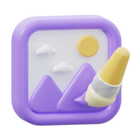 3D Image Editor Illustration png