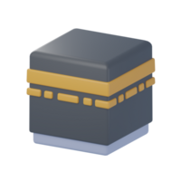 3D Kaaba Illustration png