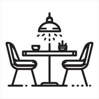 A workspace icon design that is linear vector