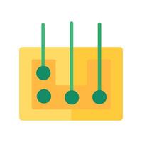 Digital Panel Contacts Platform Of Interlinked vector