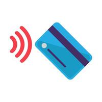 Remote Reading Of Data From Bank Card Icon vector