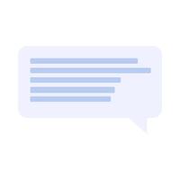 Cloud With A Text Message From Messenger Icon vector