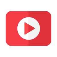 Red Triangle Inside Red Rectangle Icon vector
