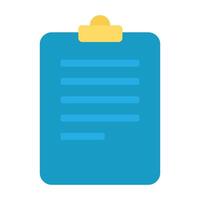 Folder Tablet With Fixing Clip Icon vector