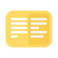 Symbol Of An Open Telephone Book Icon vector