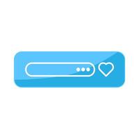 Top Search Bar Of The Browser Icon vector
