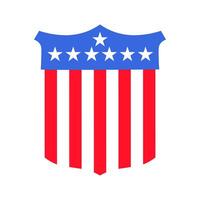 Emblem in colors of the USA flag vector
