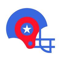 Baseball helmet in colors of the USA flag vector