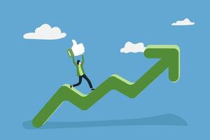 growth and improvement towards better quality and performance vector