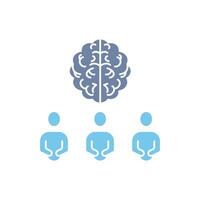 brainstorm concept line icon. Simple element illustration. brainstorm concept outline symbol design. vector