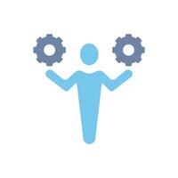 work together concept line icon. Simple element illustration. work together concept outline symbol design. vector