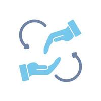 help concept line icon. Simple element illustration. help concept outline symbol design. vector