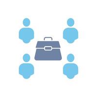 co worker concept line icon. Simple element illustration. co worker concept outline symbol design. vector