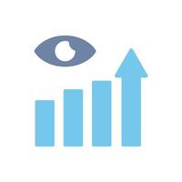 vision concept line icon. Simple element illustration. vision concept outline symbol design. vector