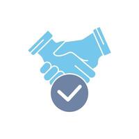 agreement concept line icon. Simple element illustration. agreement concept outline symbol design. vector
