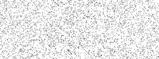 Black Noise Texture On White Background. Dotted Futuristic Backdrop. Halftone Comic Grunge Pattern. Irregular Grain Overlay Bg. vector