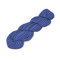 A ball of knitting thread. Hobbies and handmade vector