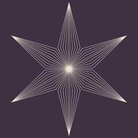 snowflake shape contour vector
