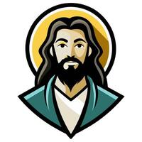 Jesus christ icon illustration vector