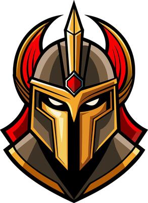 Samurai head logo design . Samurai warrior logo template