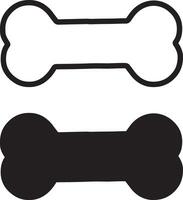 Modern flat design dog bone icon perfect for pet themed projects and branding vector
