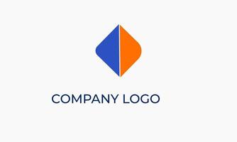 Double triangle Elegant and creative Logo for your Business vector