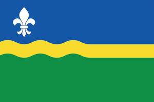 The flag of Flevoland, The Netherlands vector