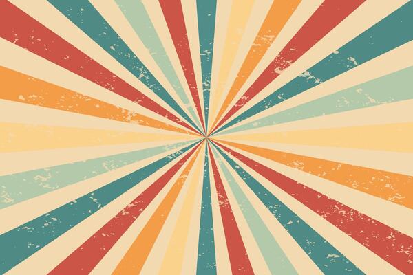 Abstract retro sunburst rays background