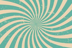 Retro background with rays or stripes in the center. Sunburst or sun burst retro background. vector
