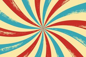 Abstract colorful retro swirl burst. Radial rays pattern. Carnival background Radial rays background vector
