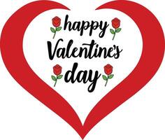 Happy Valentine's day event art illustration on a white background vector