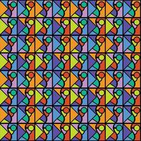 Abstract background of seamless colorful glass. Mosess glass many color. Square background tile. vector