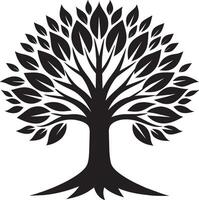 Tree illustration white background vector