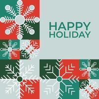 Abstract Christmas background, geometric abstract snowflake background for christmas and winter, snowflake pattern. vector