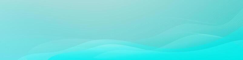 Abstract Gradient Teal Blue Wave Background vector