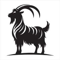 image of a Goat on a white background vector