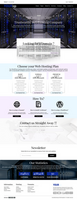 Website Template Design for Web Hosting Company psd