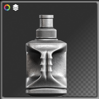 3D Realistic Car Engine Oil Bottle Mockup - Back View on Transparent Background, Fully Change Color psd