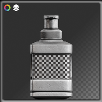 3D Realistic Car Engine Oil Bottle Mockup - Front View on Transparent Background, Fully Editable Design psd