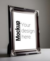 Timeless Vintage Frame Display on Minimal Light Background psd